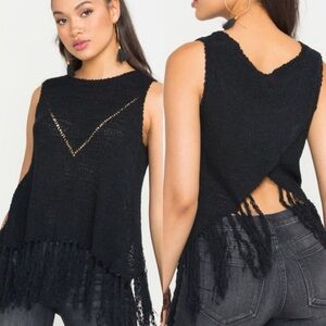 NWOT Miss Me Fringe Top size medium